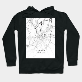 Gießen Germany City Map Hoodie